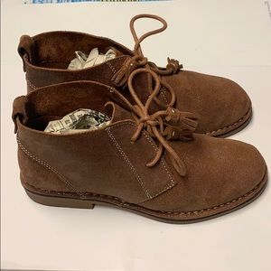 Hush Puppies Suede Shimmery Ankle Boots